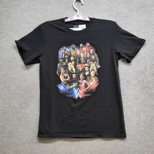 WWE Boys Shirt Medium Black Tour I Was There 2022 Short Sleeve Tee